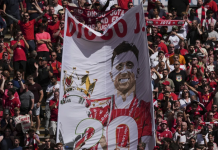 Jota y su homenaje en Liverpool