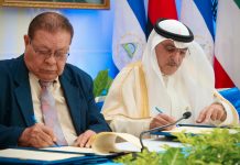 Nicaragua firma convenio con Fondo de Kuwait para construir el Puente Prinzapolka Foto: Nicaragua/ Cortesía