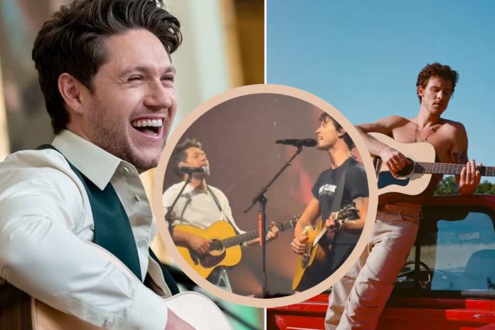Foto: Shawn Mendes y Niall Horan cantan juntos / Cortesía Foto: Shawn Mendes y Niall Horan cantan juntos / Cortesía