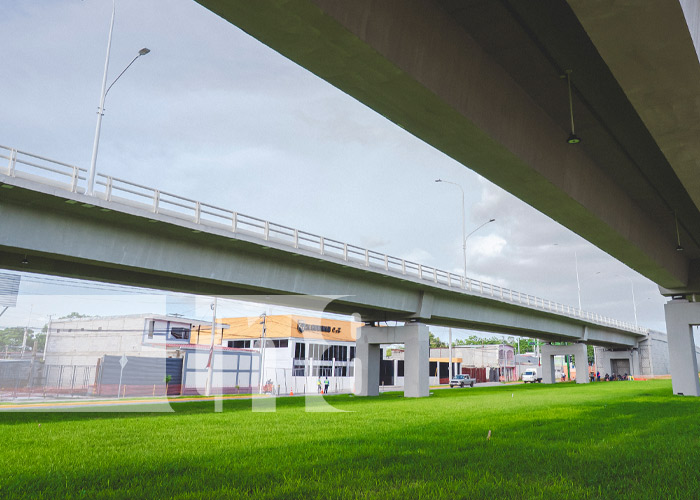 Foto: Paso a Desnivel Comandante Julio Buitrago, en Managua / TN8