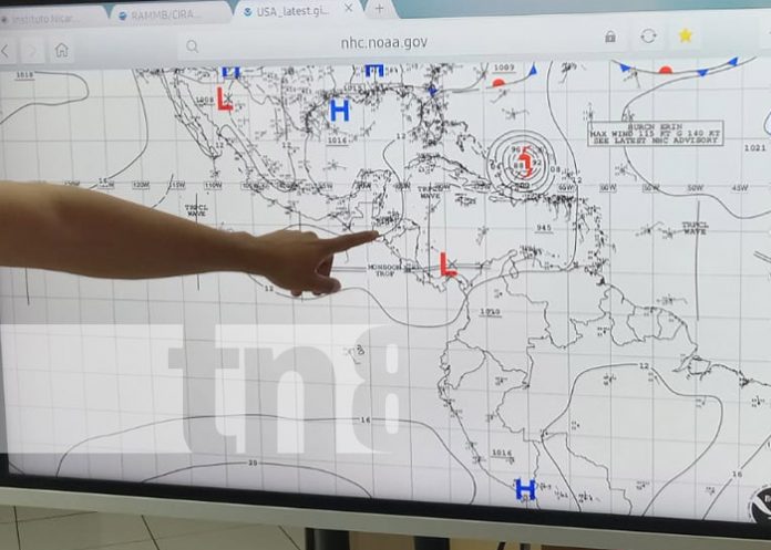 Foto: Pronóstico del clima en Nicaragua / TN8