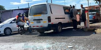 Foto: Choque entre microbuses en Managua / TN8