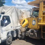 Choque entre camiones y un bus genera caos en San Judas, Managua Foto: Fuerte accidente en el barrio San Judas, Managua / TN8