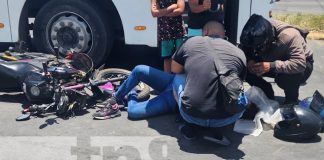 Foto: Fuerte accidente cerca de los semáforos del Hospital Militar, Managua / TN8