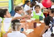 Foto: Merienda escolar a distribuirse en Managua / TN8