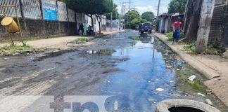 Foto: Aguas residuales en Linda Vista y Villa Guadalupe, Managua / TN8