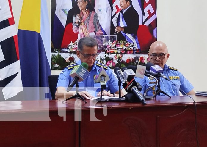 Foto: Declaración de la jefatura de la Policía Nacional en Nicaragua / TN8