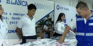 Foto: Uniformes para la Cruz Blanca en Nicaragua / TN8