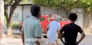 Foto: Pleito de jóvenes en Chinandega / TN8