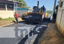 Foto: Reparación de calles en La Zacatera, Distrito III de Managua / TN8
