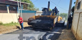 Foto: Reparación de calles en La Zacatera, Distrito III de Managua / TN8