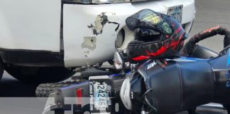 Foto: Accidente en la Rotonda Cristo Rey, Managua / TN8