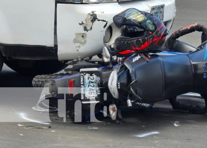 Foto: Accidente en la Rotonda Cristo Rey, Managua / TN8 Foto: Accidente en la Rotonda Cristo Rey, Managua / TN8