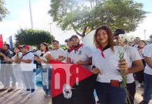 De Tomás a Fidel: Homenaje y reconocimiento de la Juventud en Nicaragua Foto: Homenaje de la Juventud Sandinista a Tomás Borge y Fidel Castro / TN8