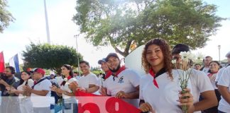 Foto: Homenaje de la Juventud Sandinista a Tomás Borge y Fidel Castro / TN8