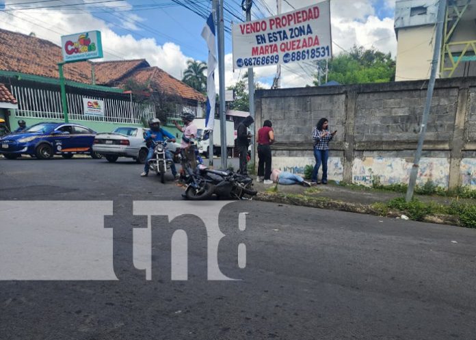 Foto: Accidente cerca de la Mansión Teodolinda, en Managua / TN8