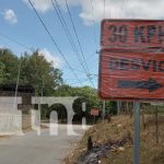 Nuevo Paso a Desnivel en Carretera Sur, Managua: Aquí los desvíos por las nuevas obras Foto: Nueva vía alterna en el km 9.5 de Carretera Vieja a León (Managua) / TN8