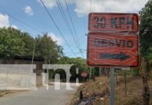 Foto: Nueva vía alterna en el km 9.5 de Carretera Vieja a León (Managua) / TN8