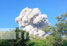 Volcán Telica registra cuarta explosión con emanación de gases y cenizas Foto: Actividad en el Volcán Telica / TN8