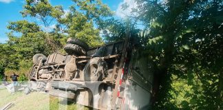 Foto: Accidente aparatoso sin víctimas en Nueva Segovia / TN8