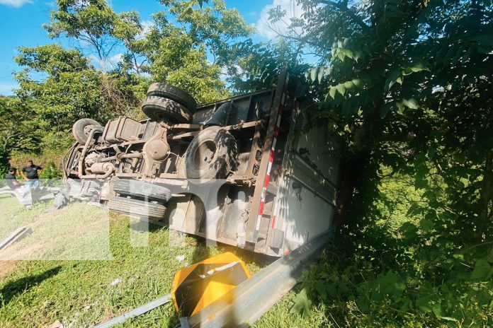Foto: Accidente aparatoso sin víctimas en Nueva Segovia / TN8