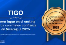 Foto: Tigo Nicaragua recibe reconocimiento como la marca más confiable / Cortesía