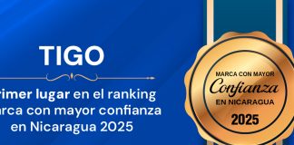 Foto: Tigo Nicaragua recibe reconocimiento como la marca más confiable / Cortesía