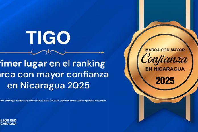1 Foto: Tigo Nicaragua recibe reconocimiento como la marca más confiable / Cortesía