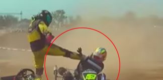 Foto: Carrera de karts termina con pelea entre pilotos y se vuelve viral / Cortesía