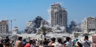 Foto: Miles huyen de Gaza tras amenazas de Israel /cortesía