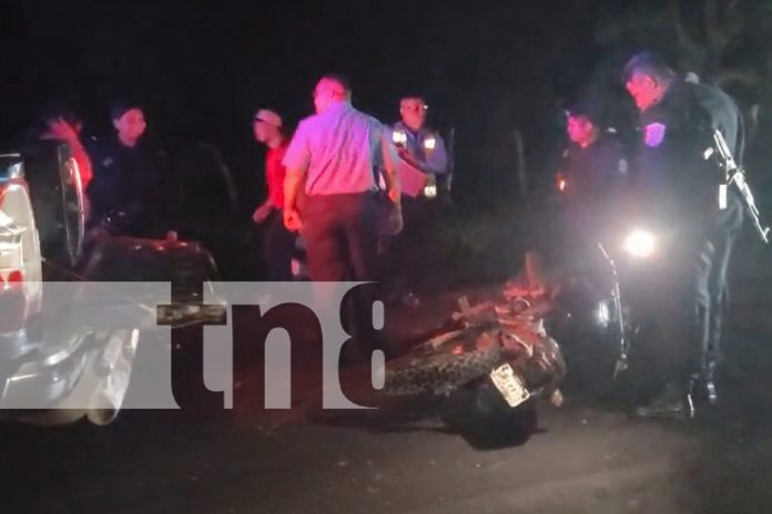 Foto: Accidente vial en Nandaime/TN8