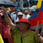 Jubilados en Ecuador protestan contra ley propuesta por Noboa Foto: Protesta de jubilados en Ecuador /cortesía