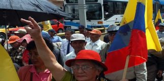 Foto: Protesta de jubilados en Ecuador /cortesía