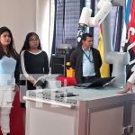 Carazo: Autoridades y comunidad educativa inauguración sala de robótica en el CUR-CARAZO Foto: UNAN-Managua inaugura sala de robótica/TN8