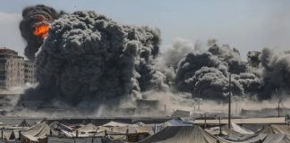 Foto: Israel bombardea sobre Gaza /cortesía