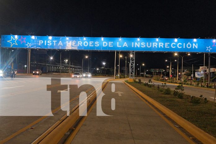 Foto: Pista Héroes de la Insurrección: Modernización vial al servicio de Managua/TN8