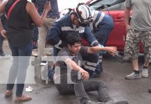 Joven motociclista resulta con lesiones tras fuerte impacto en Estelí Foto: Joven motociclista resulta con lesiones tras fuerte impacto en Estelí/TN8