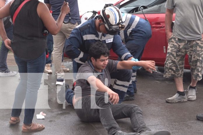 1 Foto: Joven motociclista resulta con lesiones tras fuerte impacto en Estelí/TN8