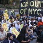 Protestas en Nueva York contra la represión migratoria y la guerra en Gaza Foto: Protestas en Nueva York /cortesía