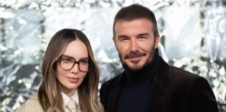 Foto: Belinda junto a David Beckham /cortesía