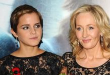 Foto: Emma Watson sobre con J.K. Rowling /cortesía