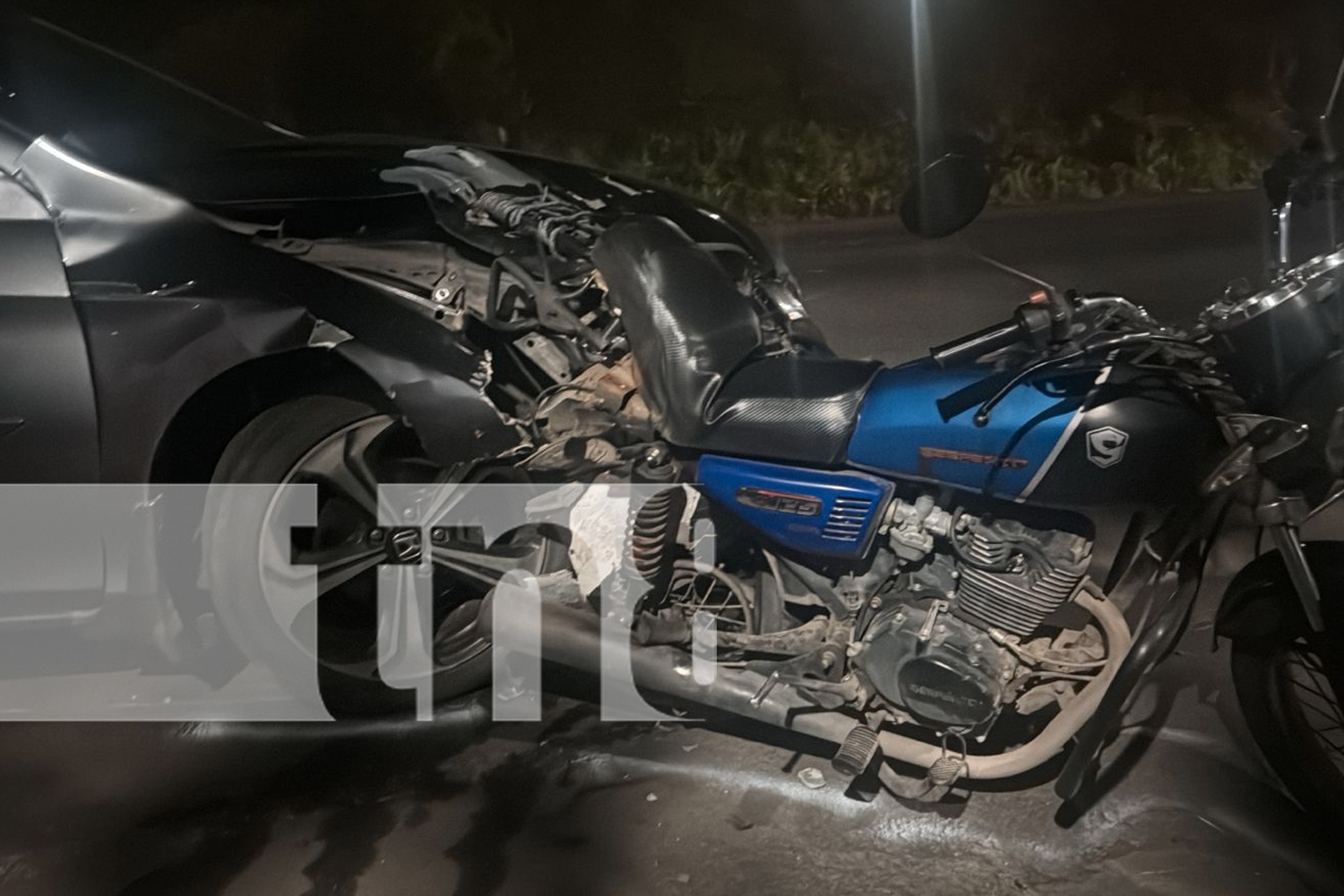 Foto: Trágico accidente de tránsito dejó un fallecido en la salida de Santo Tomás, Chontales/TN8