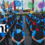 Policía Nacional: «reafirmamos nuestra misión de proteger, resguardar y preservar la paz» Foto: Aniversario 46 de la Policía Nacional, acto presidido por el Comandante Daniel Ortega y la Compañera Rosario Murillo