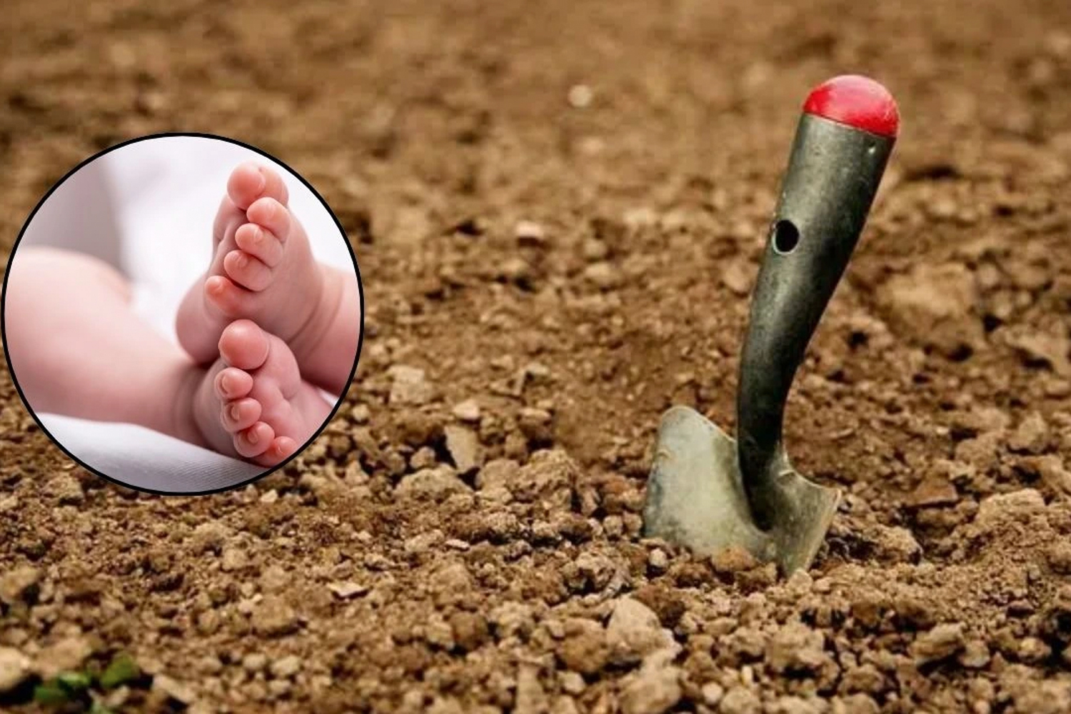 Foto: Rescatan a recién nacida enterrada con vida en India /Cortesía