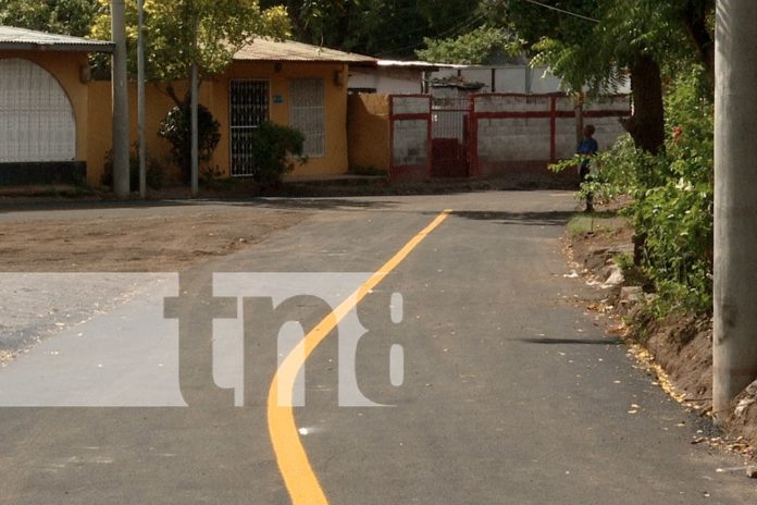 Foto: Alcaldía de Managua entrega 9 nuevas cuadras asfaltadas/TN8 Foto: Alcaldía de Managua entrega 9 nuevas cuadras asfaltadas/TN8