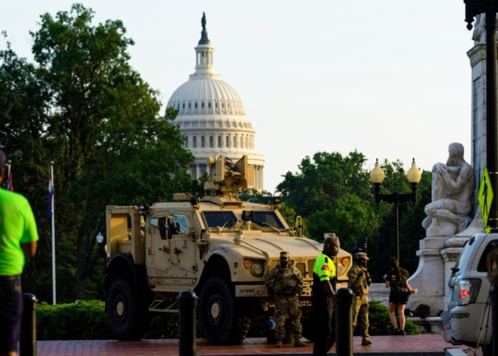 Foto: Trump sobre Washington D.C. /cortesía
