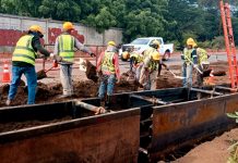 Avanzan colectoras sanitarias en Managua con 12% de avance Foto: Managua moderniza sistema sanitario/ Cortesía