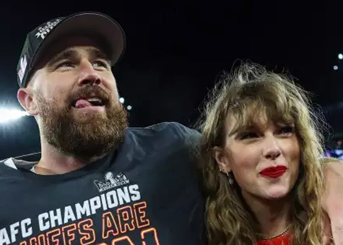Foto: Travis Kelce y Taylor Swift /cortesía