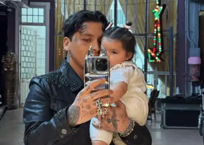 Foto: Christian Nodal no llega al cumple de Inti /cortesía
