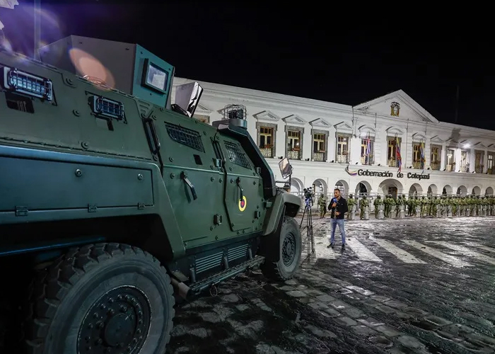 Foto: Militarización en Ecuador /cortesía